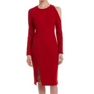 Black Halo NWT - Red - LS - Covina Sheath Dress